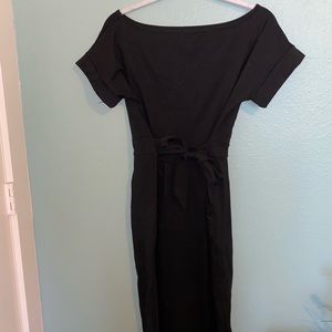 Black, Cotten dress.